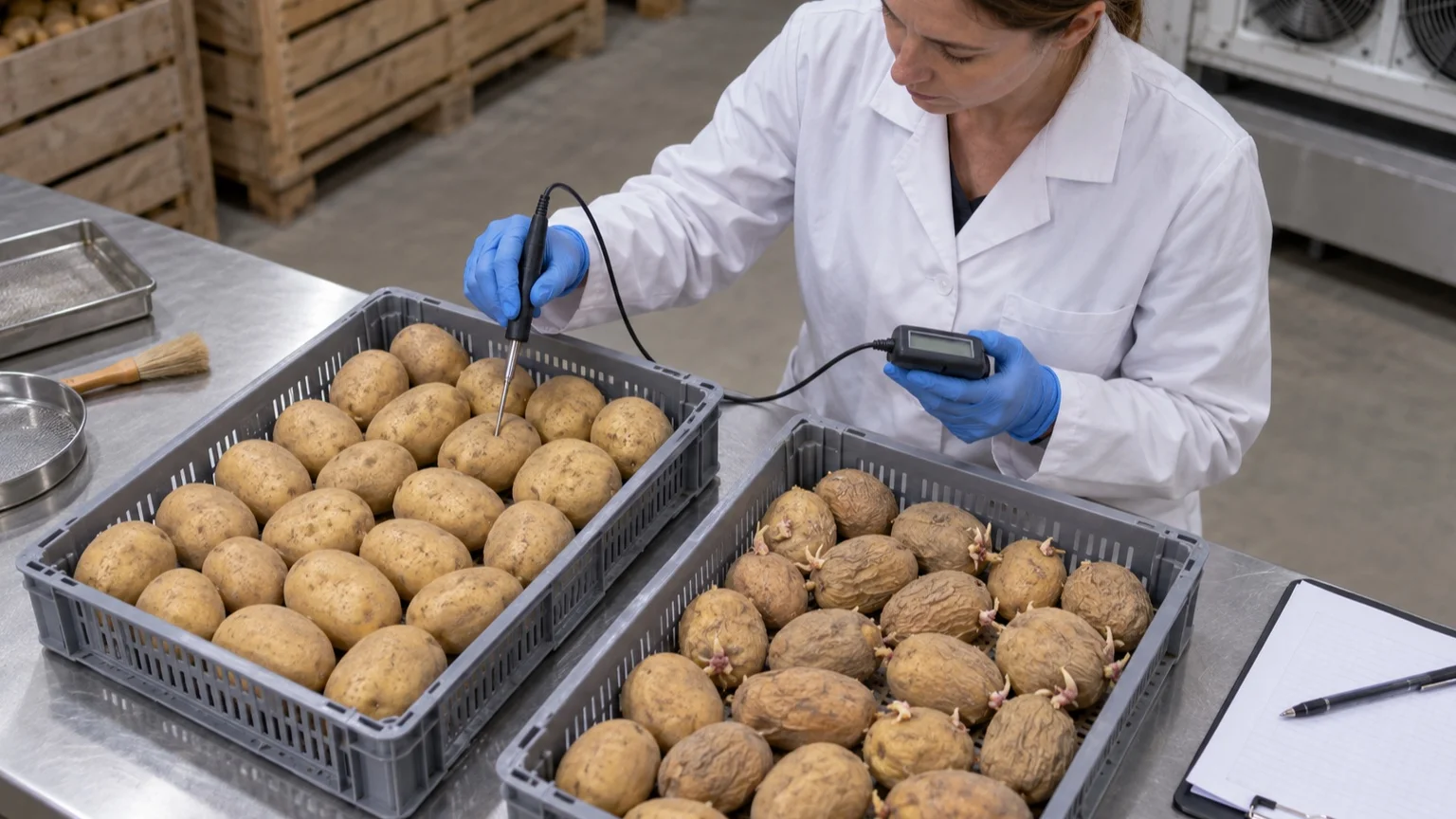 Technical comparison of sound and prematurely aged seed potatoes after storage