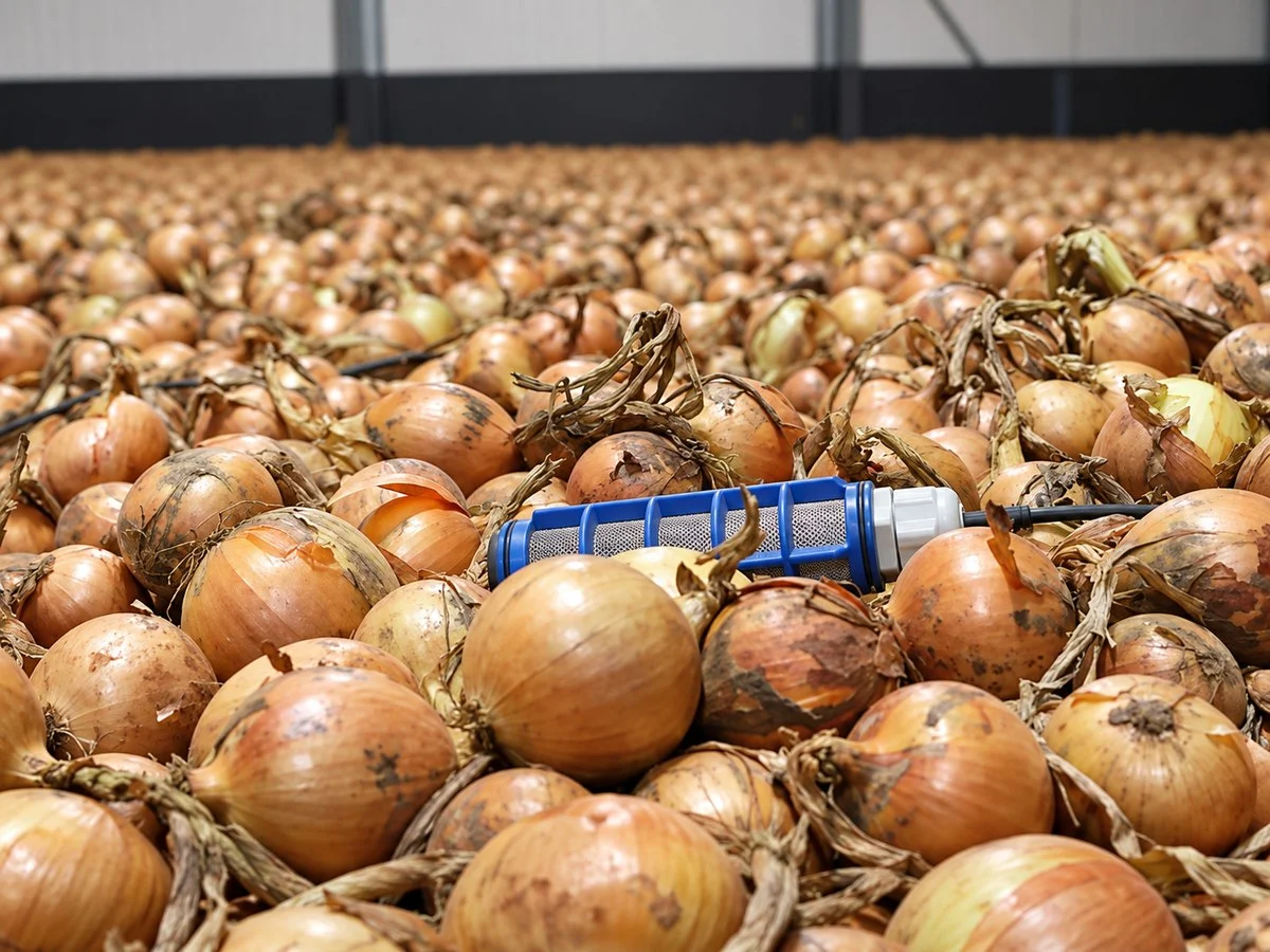 Agrovent sensor among stored onions