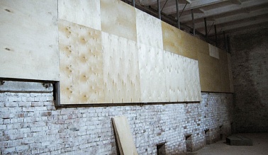 Подпорная стена для навального хранения картофеля